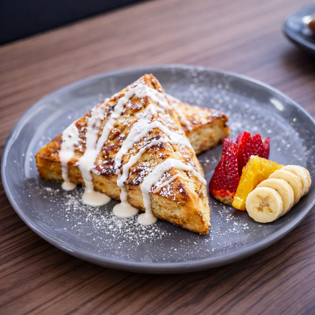 1/2 Cranberry and Walnut Cheesecake French Toast